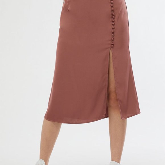Pretty in Pink Midi Skirt (Size: Small) - Picture 1 of 5
